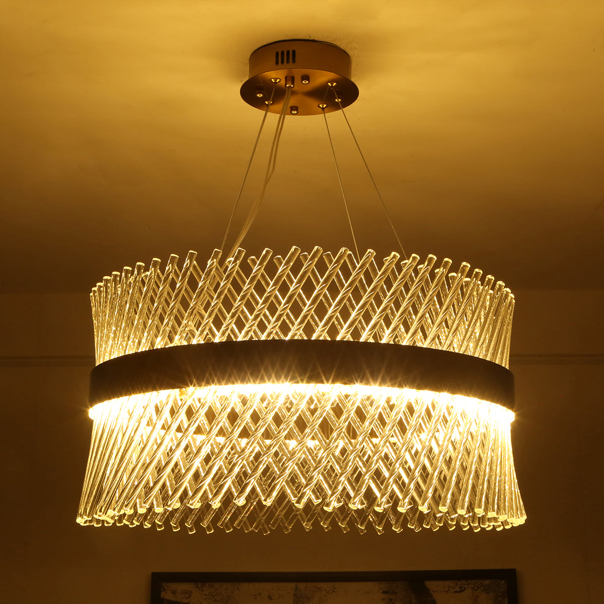 Blissful 500mm (3 Colour) LED Chandelier Online