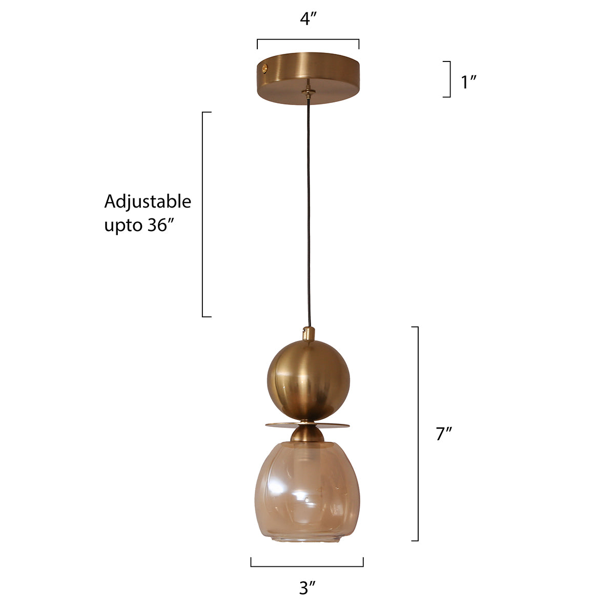 Buy Beautiful Day Brass LED Pendant Light Interior Lights