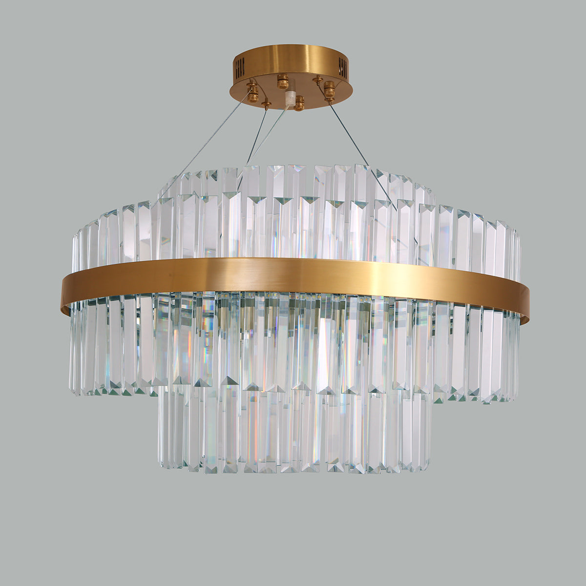 Buy Glamour Crystal (3 Colour) LED Chandelier Bangalore 