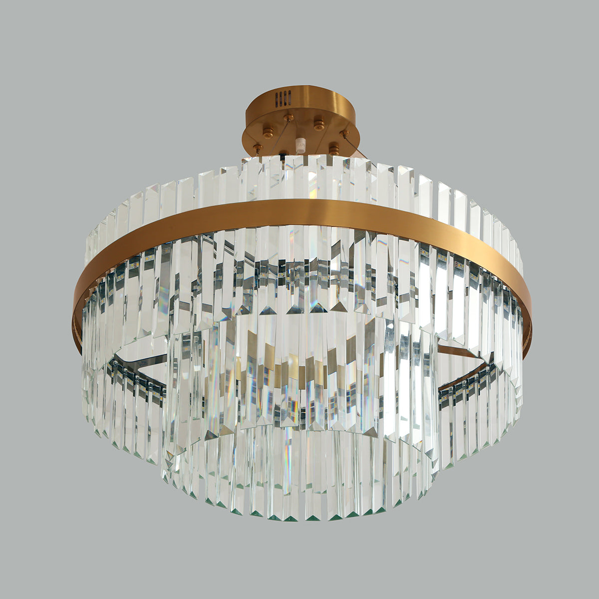 Buy Glamour Crystal (3 Colour) LED Chandelier Dining Room