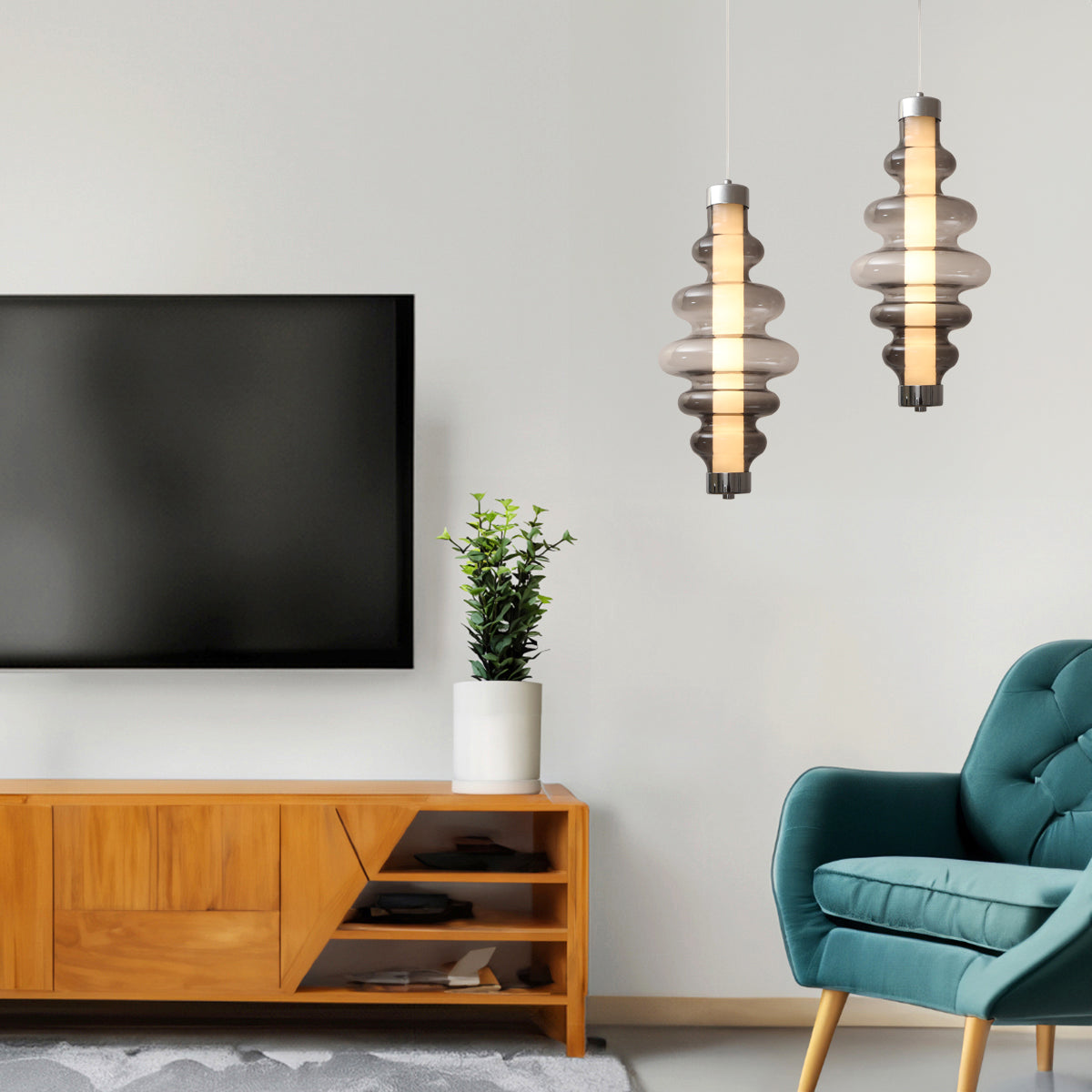 Buy Golden Age Smoke LED Pendant Light Living Room