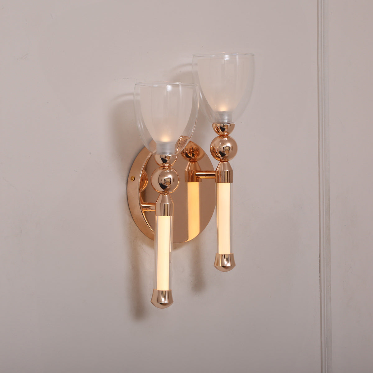 Buy Good Times Gold Double LED Wall Light Bedrooms