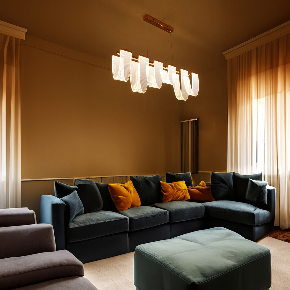 Buy Good Vibes (3 Colour) LED Chandelier Living Room