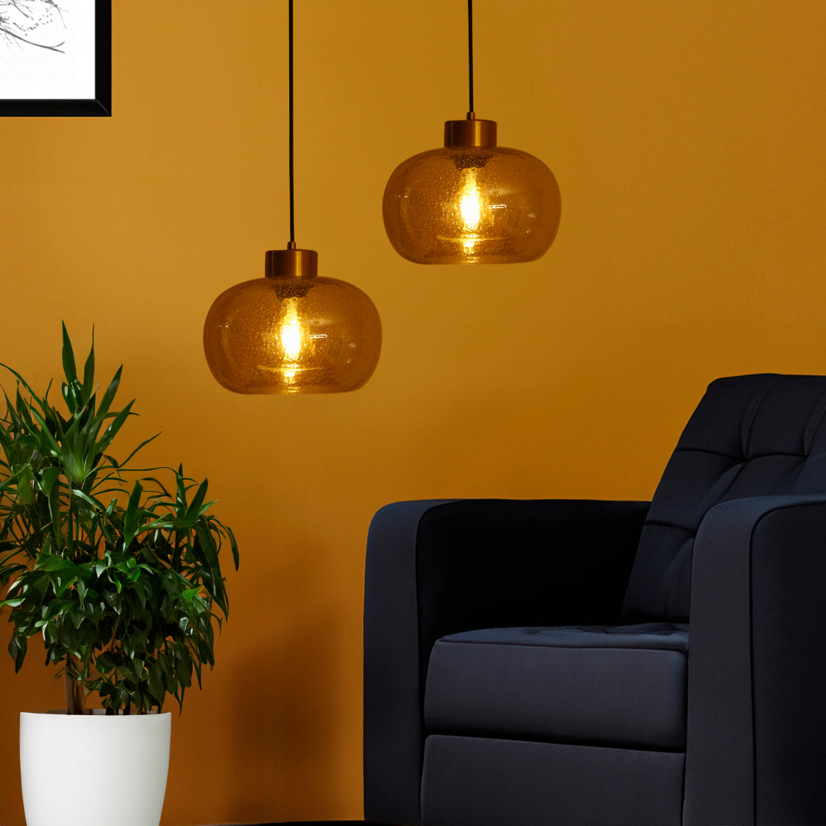 Buy Leave Your Mark Amber Pendant Light Interior Lights