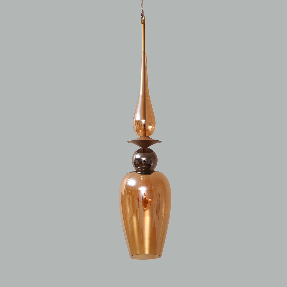 Buy Live on Amber Smoke Pendant Light Interior Lights