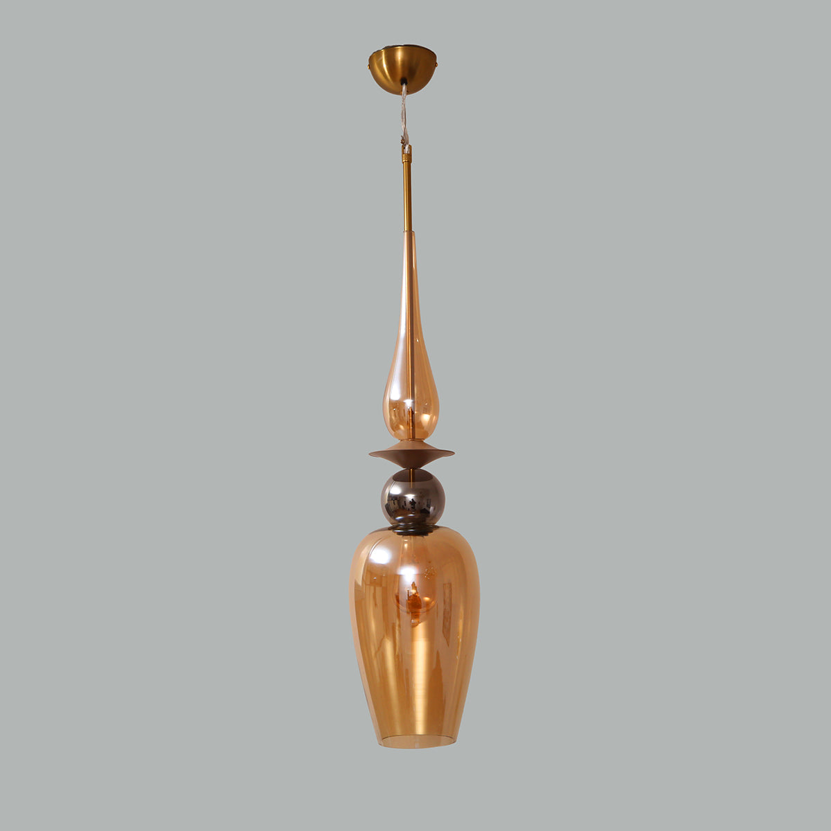 Buy Live on Amber Smoke Pendant Light Living Room