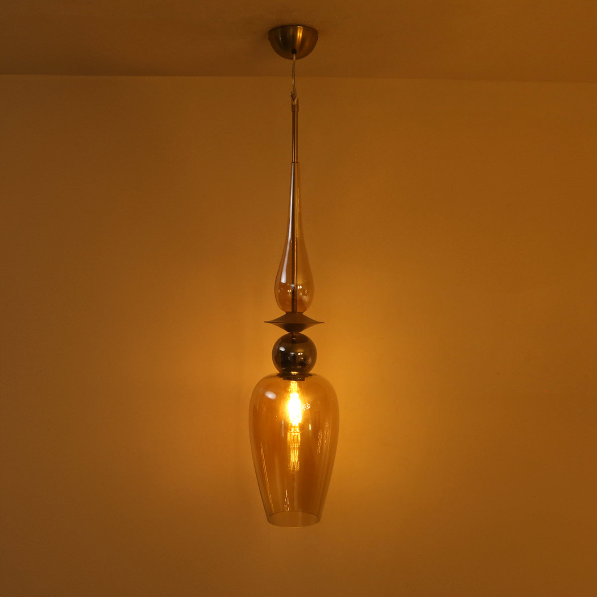 Buy Live on Amber Smoke Pendant Light Online