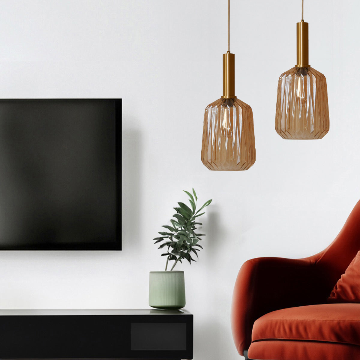 Buy Open Minds Amber Pendant Light Interior Lights