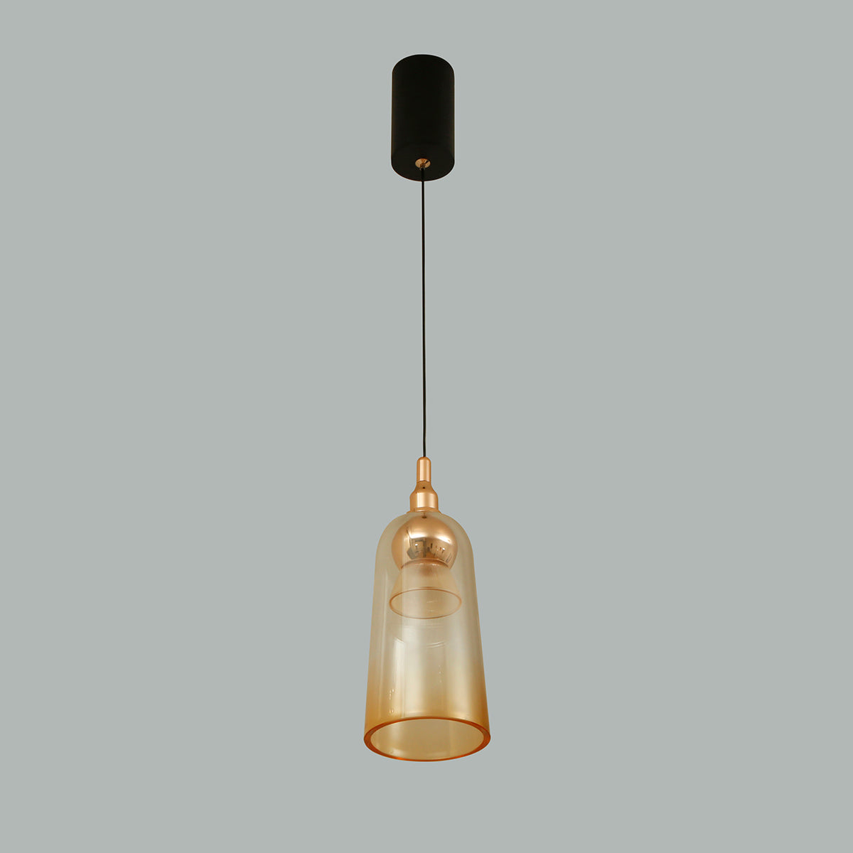 Trendy Sleek Amber LED Pendant Light