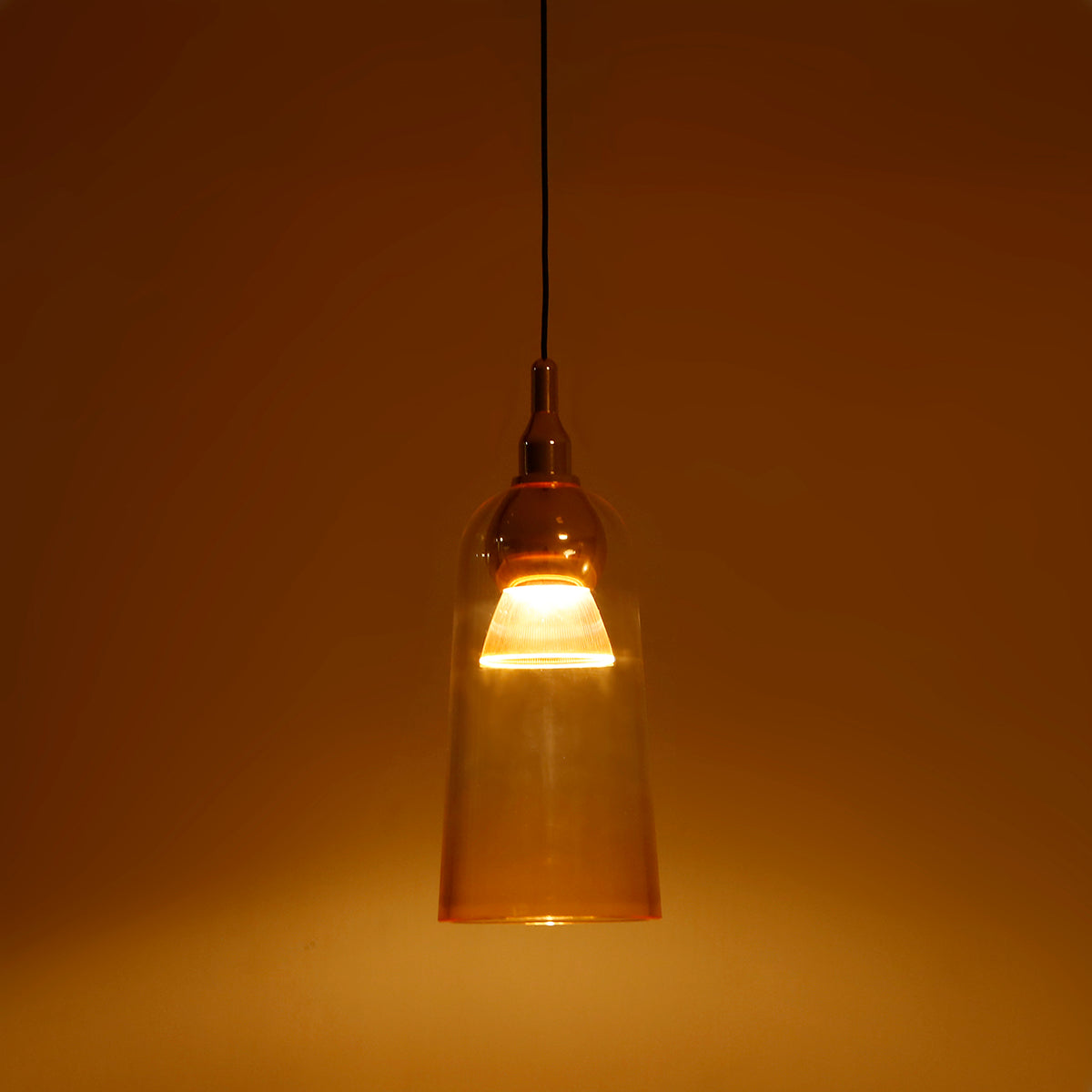 Trendy Sleek Amber LED Pendant Light