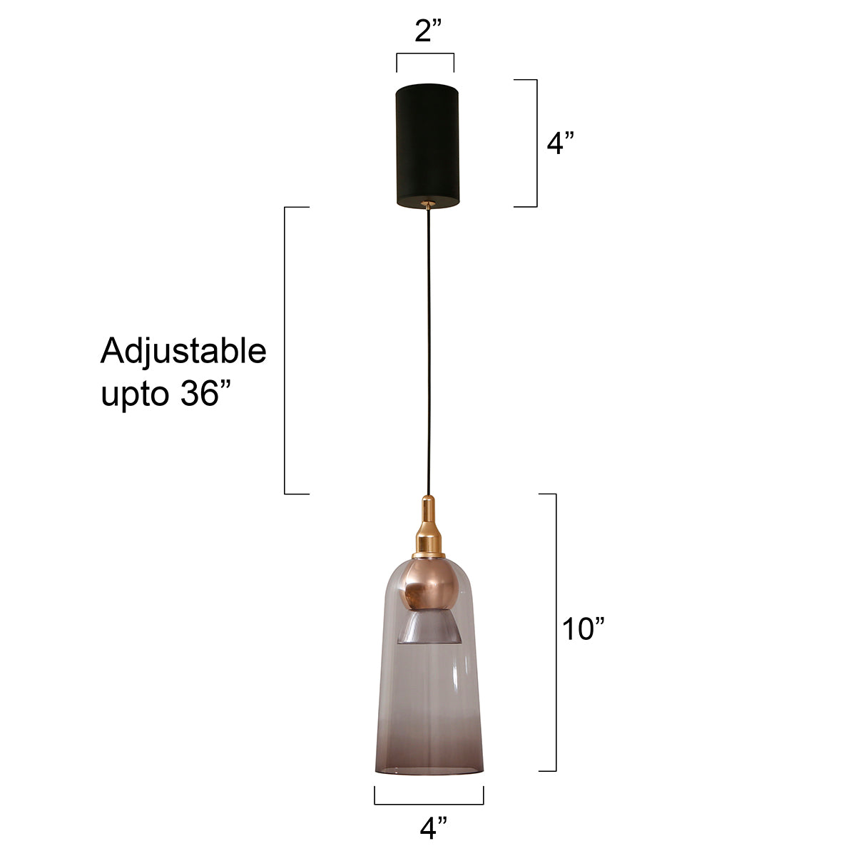 Buy Trendy Sleek Smoke LED Pendant Light Living Room