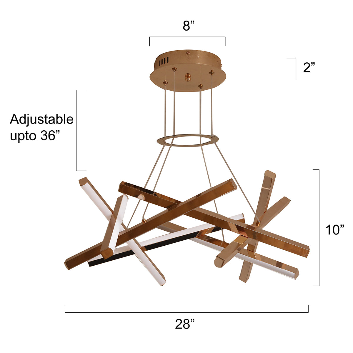 Cross Cross (3 Colour) LED Chandelier Online