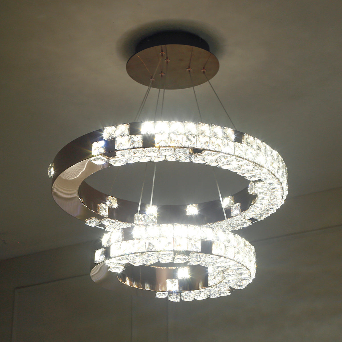 Diamond Beauty Smart ( Dimmable &amp; Remote ) LED Chandelier Online