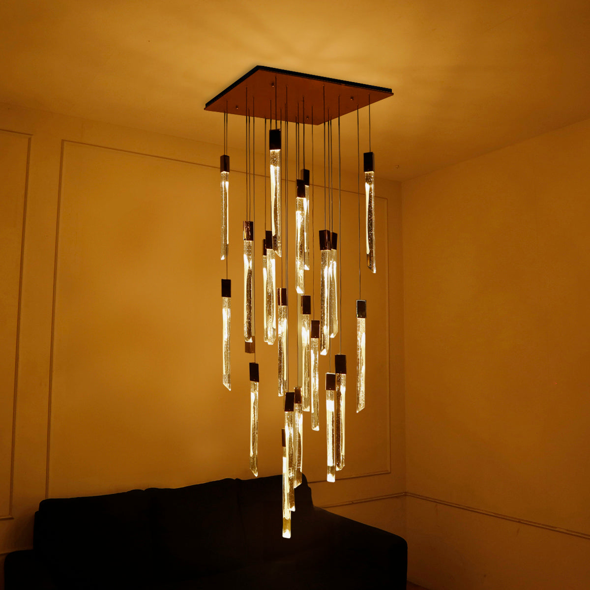 Glass Maze ( Smart &amp; Dimmable ) Double Height LED Chandelier Online