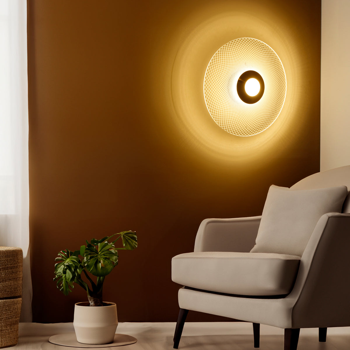 Shop After Effects Medium (3 Colour) LED Wall Light Living Room