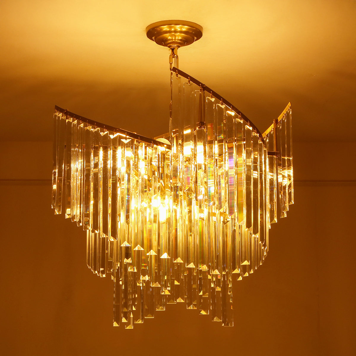 Shop Blend In Crystal Chandelier Interior Lights