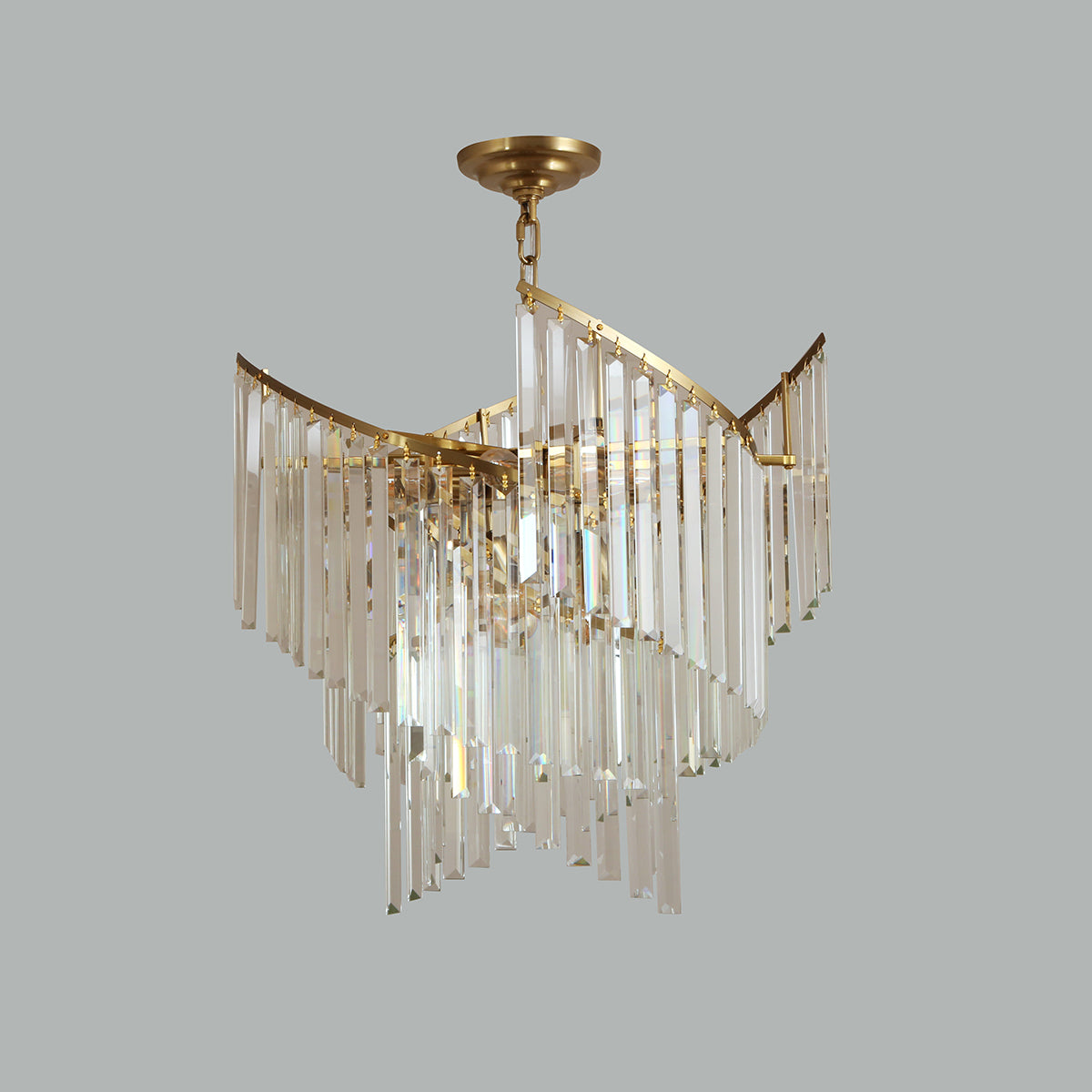 Shop Blend In Crystal Chandelier Interior Lights