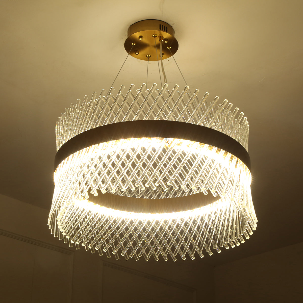 Shop Blissful 500mm (3 Colour) LED Chandelier Interior Lights