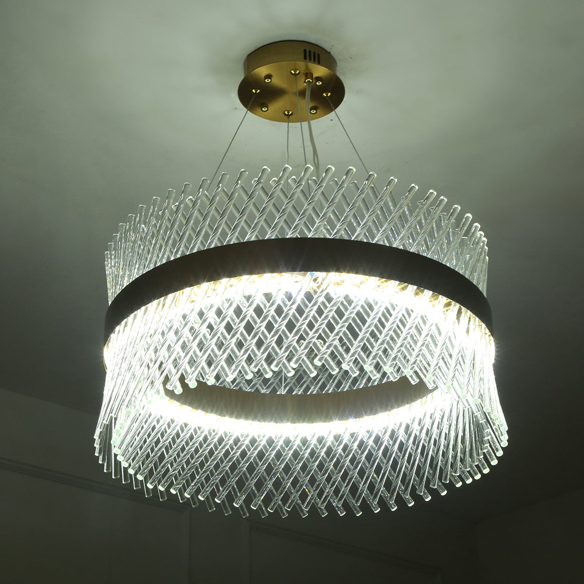 Shop Blissful 500mm (3 Colour) LED Chandelier Living Room 