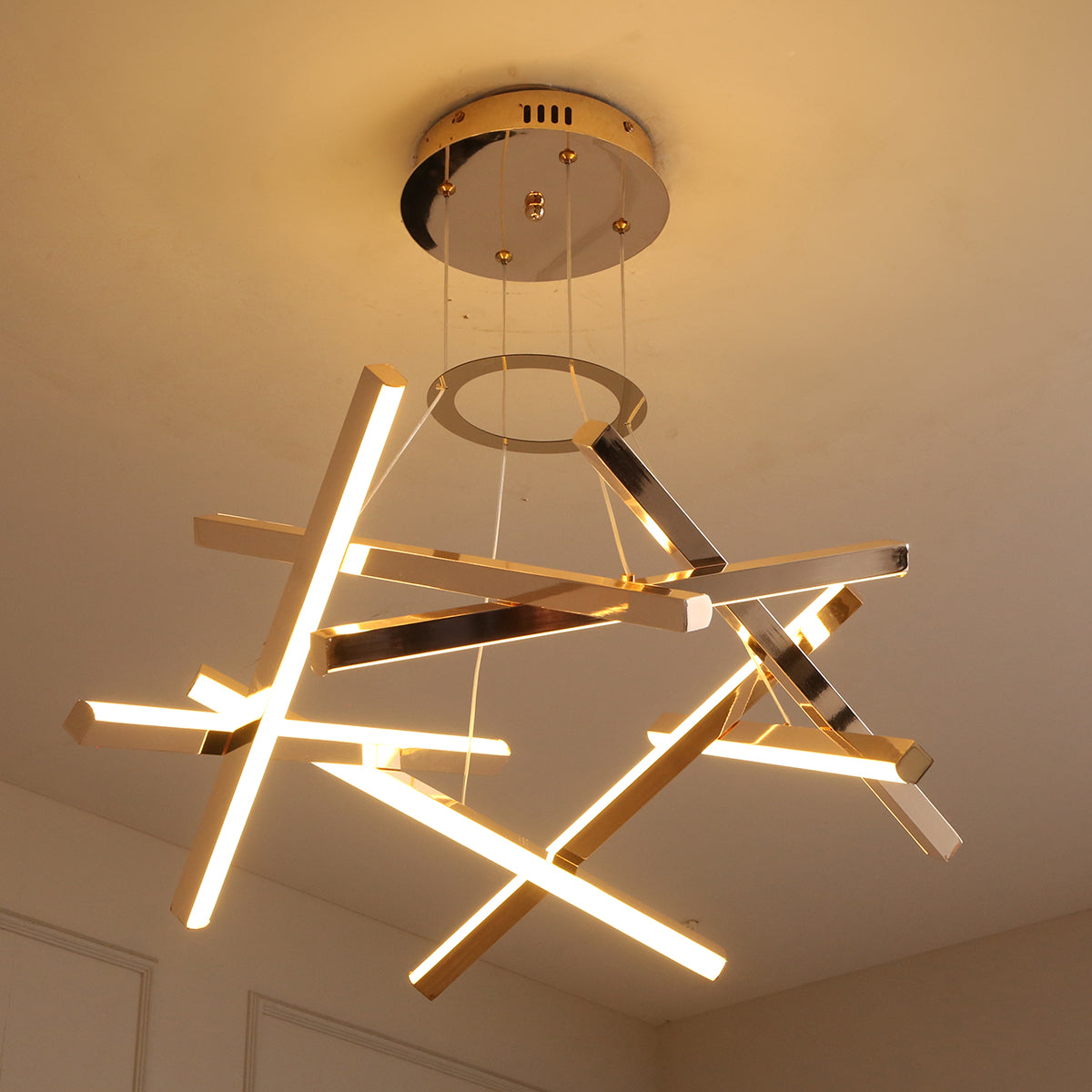 Shop Cross Cross (3 Colour) LED Chandelier Interior Lights