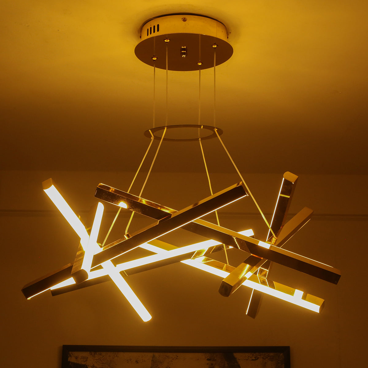 Shop Cross Cross (3 Colour) LED Chandelier Online