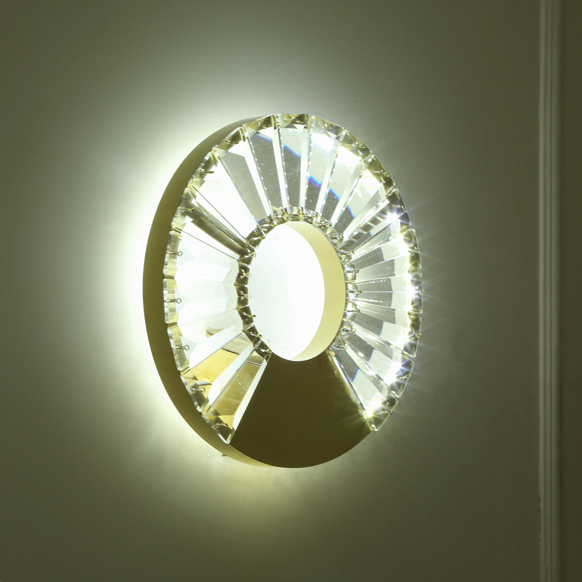 Shop Crystal Clear (3 Colour) LED Wall Light Living Room