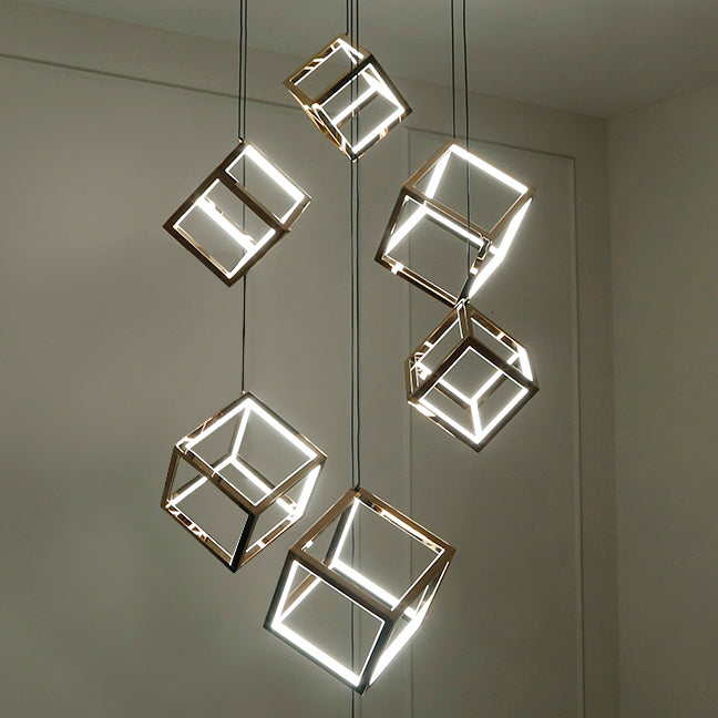 Shop Cube Story Smart ( Dimmable &amp; Remote) Double Height LED Chandelier Bangalore