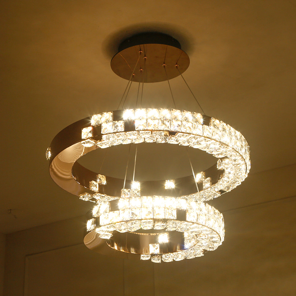 Shop Diamond Beauty Smart ( Dimmable &amp; Remote ) LED Chandelier Online