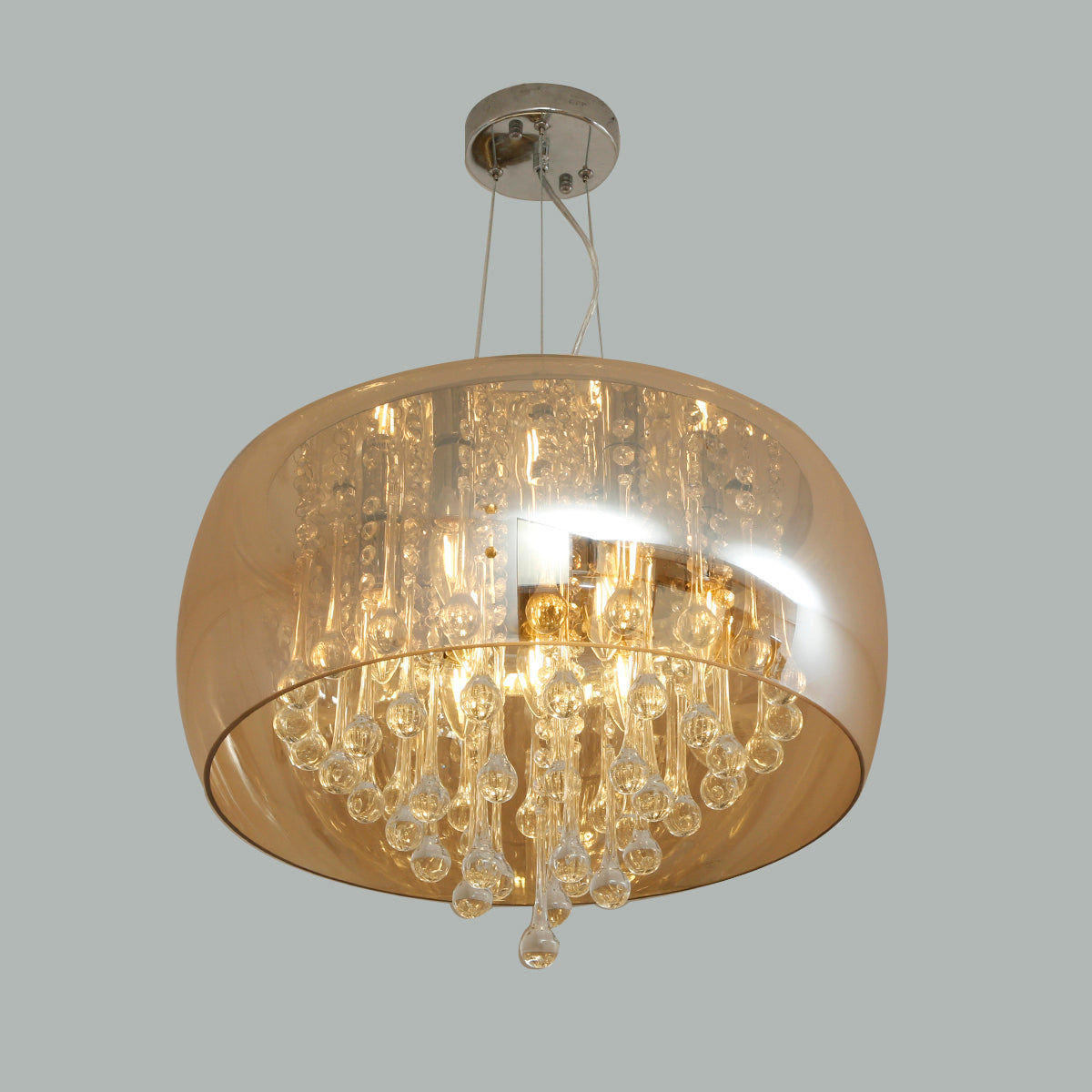 Shop Droplets Amber 500mm LED Chandelier Bangalore