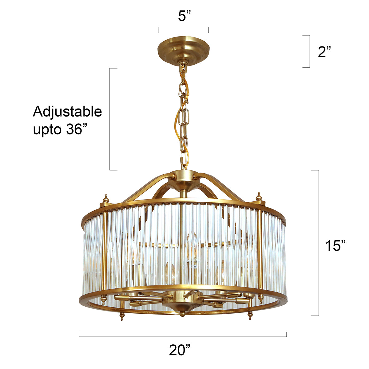 Shop Evergreen 500mm Chandelier Interior Lights