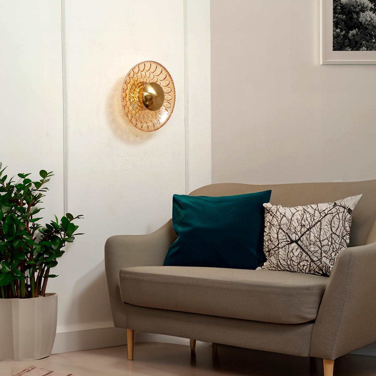 Shop Going Places Amber 3 Colour LED Wall Light Online