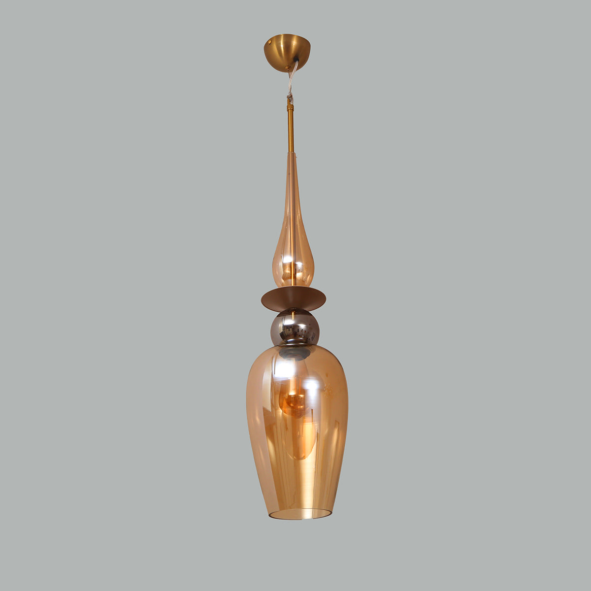 Shop Live on Amber Smoke Pendant Light Interior Lights