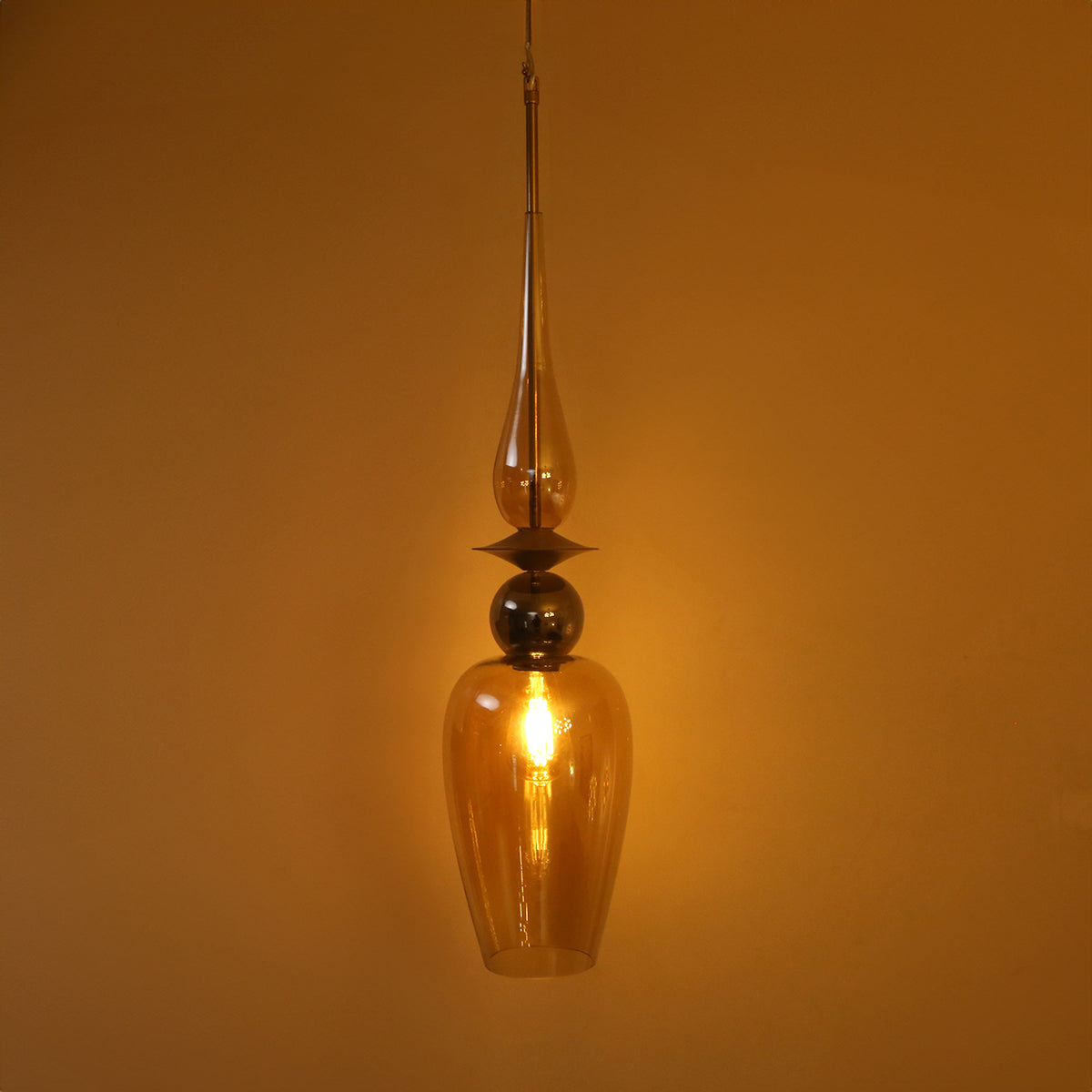 Buy Live on Amber Smoke Pendant Light Interior Lights