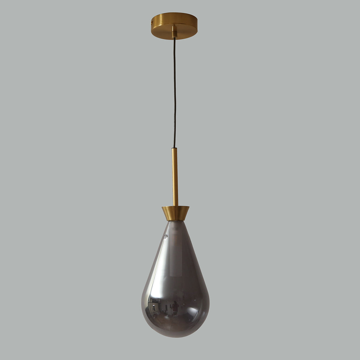 Shop Teardrop Smoke LED Pendant Light Living Room