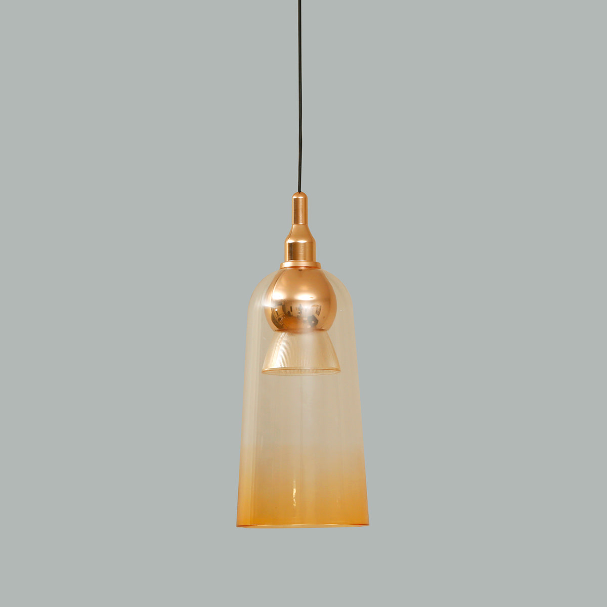 Trendy Sleek Amber LED Pendant Light