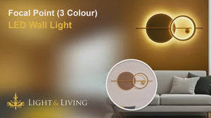 Focal Point (3 Colour) LED Wall Light Video