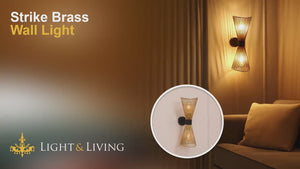 Strike Brass Wall Light Video