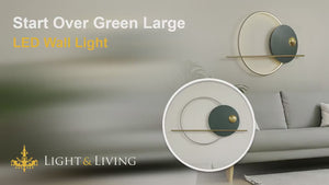 Start Over Green Large LED Wall Light Video
