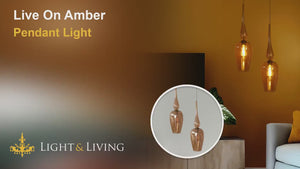 Live On Amber Pendant Light Video