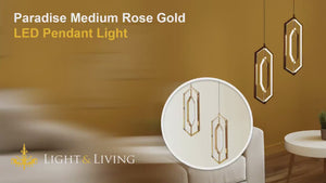 Paradise Medium Rose Gold LED Pendant Light Video