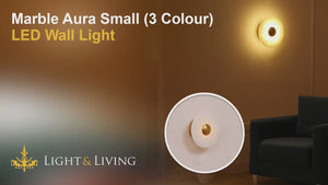 Marble Aura Small (3 Colour) LED Wall Light Video