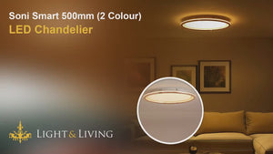 Soni Smart 500mm (2 Colour) LED Chandelier Video