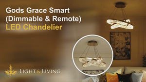 Gods Grace Smart ( Dimmable & Remote ) LED Chandelier Video