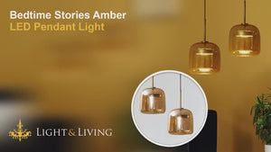 Bedtime Stories Amber LED Pendant Light Video