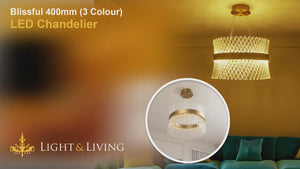 Blissful 400mm (3 Colour) LED Chandelier Video