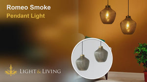 Romeo Smoke Pendant Light Video