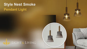 Style Nest Smoke Pendant Light Video