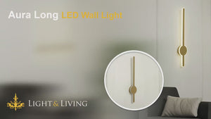 Aura Long LED Wall Light Video