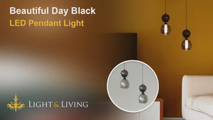 Beautiful Day Black LED Pendant Light Video