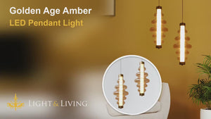 Golden Age Amber LED Pendant Light Video